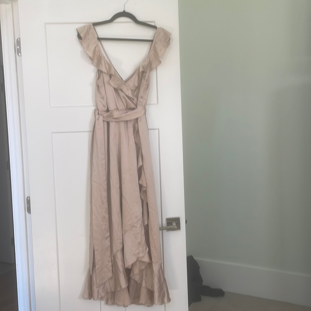 Show Me Your MuMu Samantha Ruffle Wrap Dress MED - Picture 1 of 1